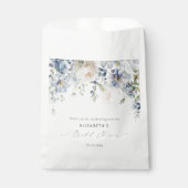 Modernes, dunkelblaues und rosafarbenes Brautparty Geschenktütchen (Vorderseite)