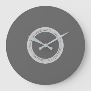 Modernes dunkelgraues große wanduhr