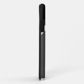 Modernes dunkelgraues Weiß kurven schwarzer Hinter Case-Mate iPhone Hülle (Hinten/Rechts)