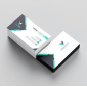 Modernes Dunkelgrün Visitenkarte