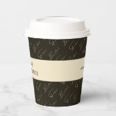 Modernes dunkelgrünes Muster-Brautparty Pappbecher (Links)