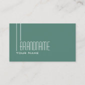 Modernes Dunkles Licht Aquamarin einfach und Beruf Visitenkarte (Vorderseite)