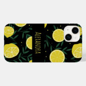 Modernes dunkles Personalisiertes Fruchtsommermust Case-Mate iPhone Hülle (Rückseite (Horizontal))