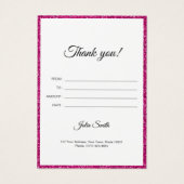 Modernes dunkles Rosa mit Glitzer-Effekt (Rückseite)