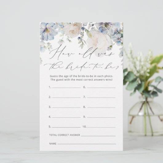 Modernes Dusty Blau wie alt war die Braut zu spiel (Stehend Vorderseite)