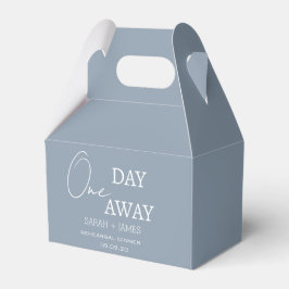 Modernes Dusty Blue One Day Away Probe Dinner Geschenkschachtel