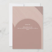 Modernes Dusty Rose Sand Striped FOTO DANKE (Rückseite)