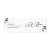 Modernes Dusty Rose Summer Blush Wedding Label (Vorne)