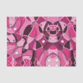 Modernes, dynamisches Abstraktes Fraktal Seidenpapier (Vorderseite)