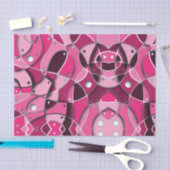 Modernes, dynamisches Abstraktes Fraktal Seidenpapier (Handwerk)