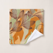 Modernes Earth Tones-Badetuch-Set Badhandtuch Set (Waschlappen)