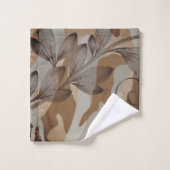 Modernes Earth Tones-Badetuch-Set Badhandtuch Set (Waschlappen)