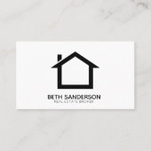 Modernes Echtes Anwesen IHRER QR CODE-Visitenkarte Visitenkarte (Vorderseite)