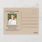 Modernes echtes Anwesen Neujahrsfeiertag Postkarte (Rückseite)