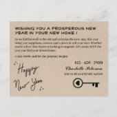 Modernes echtes Anwesen Neujahrsfeiertag Postkarte (Vorderseite)