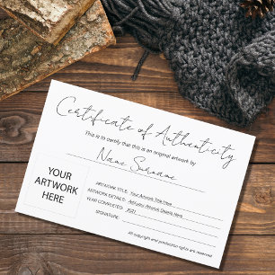 Modernes Echtheitszeugnis