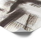 Modernes Edge Men's Salon Poster (Ecke)