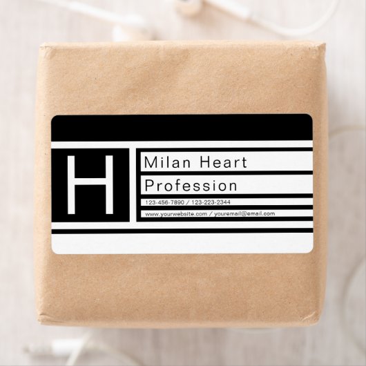 Modernes Editable Geometric Black & White (Insitu)