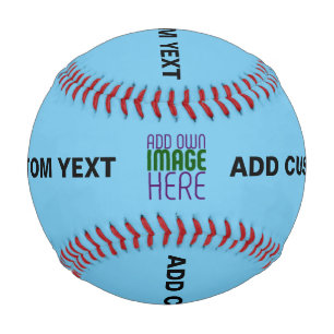 MODERNES EDITABLE SWAG SKY BLAUE BILD TEMPLATE BASEBALL