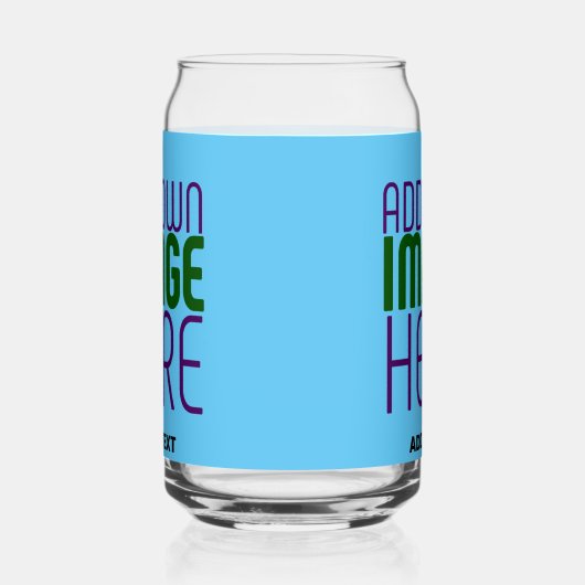 MODERNES EDITABLE SWAG SKY BLAUE BILD TEMPLATE DOSENGLAS (Rechts)