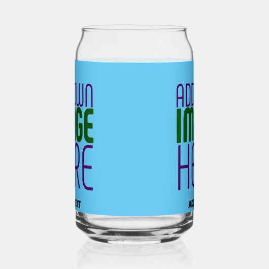 MODERNES EDITABLE SWAG SKY BLAUE BILD TEMPLATE DOSENGLAS (Links)