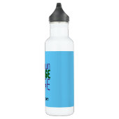 MODERNES EDITABLE SWAG SKY BLAUE BILD TEMPLATE EDELSTAHLFLASCHE (Rechts)