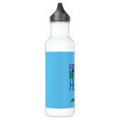 MODERNES EDITABLE SWAG SKY BLAUE BILD TEMPLATE EDELSTAHLFLASCHE (Links)