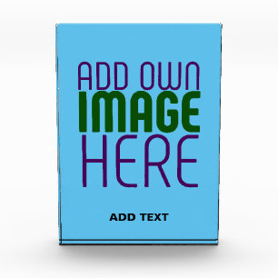 MODERNES EDITABLE SWAG SKY BLAUE BILD TEMPLATE FOTOBLOCK