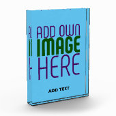 MODERNES EDITABLE SWAG SKY BLAUE BILD TEMPLATE FOTOBLOCK (Links)