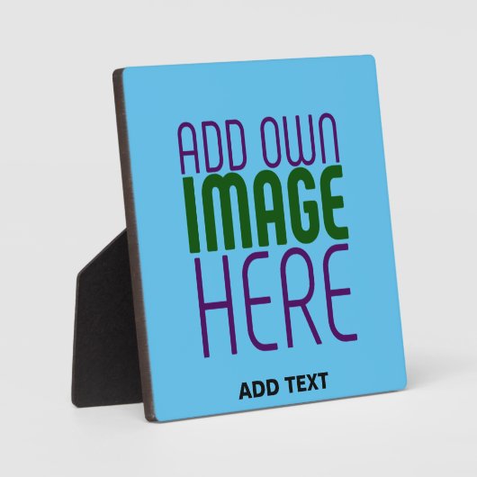 MODERNES EDITABLE SWAG SKY BLAUE BILD TEMPLATE FOTOPLATTE (Vorderseite)