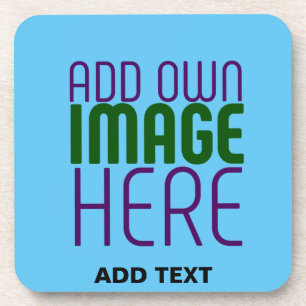 MODERNES EDITABLE SWAG SKY BLAUE BILD TEMPLATE GETRÄNKEUNTERSETZER