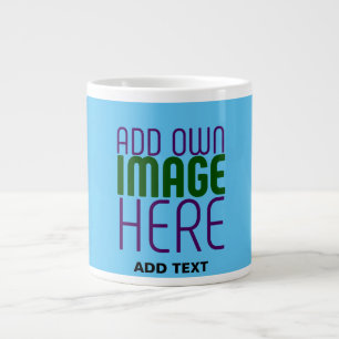 MODERNES EDITABLE SWAG SKY BLAUE BILD TEMPLATE Jumbo-Tasse