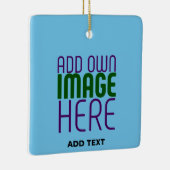 MODERNES EDITABLE SWAG SKY BLAUE BILD TEMPLATE KERAMIKORNAMENT (Rechts)