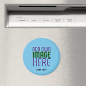 MODERNES EDITABLE SWAG SKY BLAUE BILD TEMPLATE MAGNET (In Situ (Geschirrspüler))