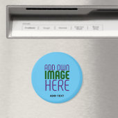 MODERNES EDITABLE SWAG SKY BLAUE BILD TEMPLATE MAGNET (In Situ (Geschirrspüler))