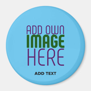 MODERNES EDITABLE SWAG SKY BLAUE BILD TEMPLATE MAGNET