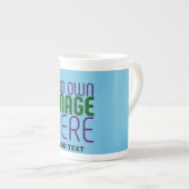 MODERNES EDITABLE SWAG SKY BLAUE BILD TEMPLATE PORZELLANTASSE (Vorderseite Rechts)