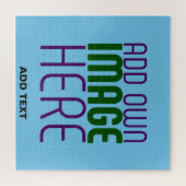 MODERNES EDITABLE SWAG SKY BLAUE BILD TEMPLATE PUZZLE (Horizontal)