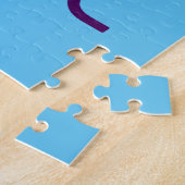 MODERNES EDITABLE SWAG SKY BLAUE BILD TEMPLATE PUZZLE (Seite)