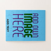 MODERNES EDITABLE SWAG SKY BLAUE BILD TEMPLATE PUZZLE (Horizontal)