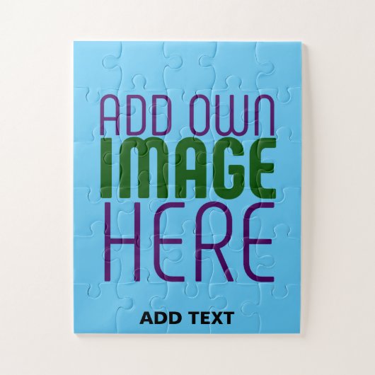 MODERNES EDITABLE SWAG SKY BLAUE BILD TEMPLATE PUZZLE (Vertikal)