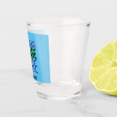 MODERNES EDITABLE SWAG SKY BLAUE BILD TEMPLATE SCHNAPSGLAS (Rechts)