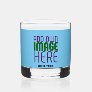 MODERNES EDITABLE SWAG SKY BLAUE BILD TEMPLATE WHISKYGLAS