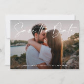 Modernes Editierbares Foto QR | Save the Date Kart Einladung (Vorderseite)