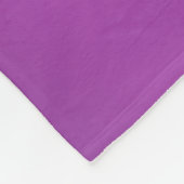 Modernes Editierbares Mit Monogramm Text & Lila Om Fleecedecke (Ecke)