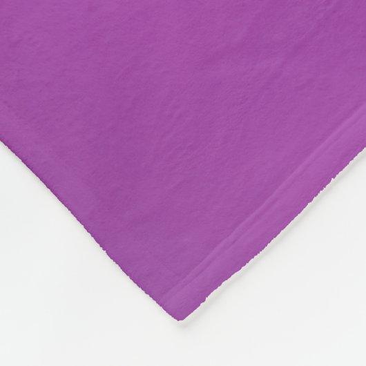 Modernes Editierbares Mit Monogramm Text & Lila Om Fleecedecke (Ecke)