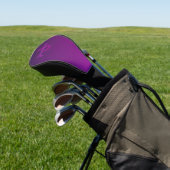 Modernes Editierbares Mit Monogramm Text & Lila Om Golf Headcover (In SItu)