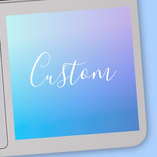 Modernes Editierbares Skriptschreiben | Farbenfroh Aufkleber