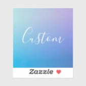 Modernes Editierbares Skriptschreiben | Farbenfroh Aufkleber (Blatt)