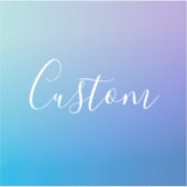 Modernes Editierbares Skriptschreiben | Farbenfroh Aufkleber (Vorderseite)